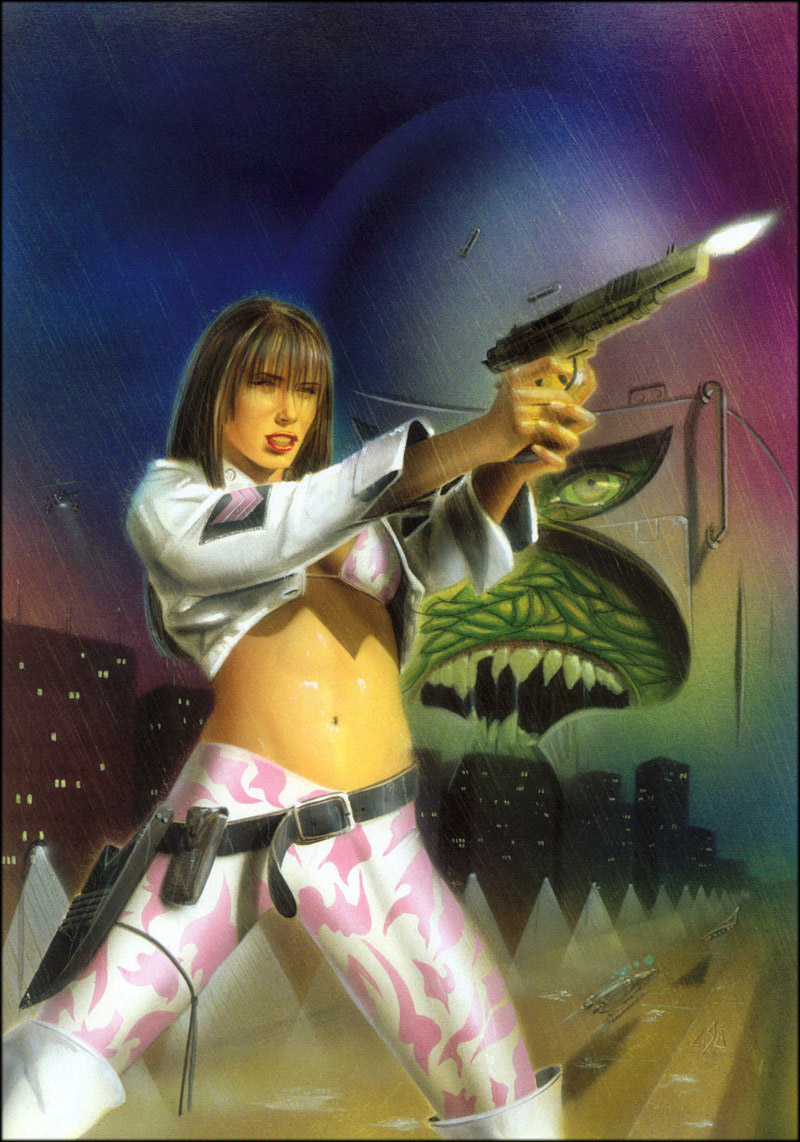 Illustration for article titled Only The Hot-Pink Cops Can Save Us From The Space Lizards!